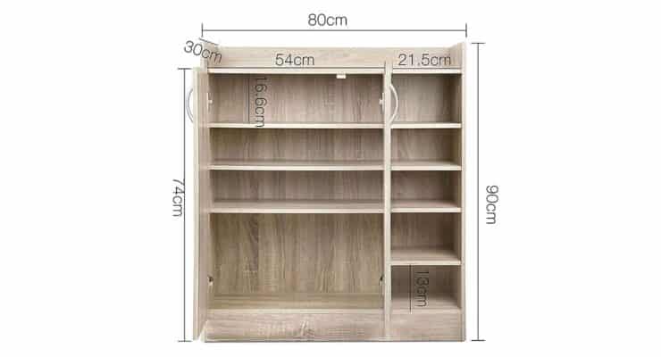 Tủ giày gỗ MDF chống ẩm GHTop-3330 5 tu giay go mdf chong am ghtop 3330 2