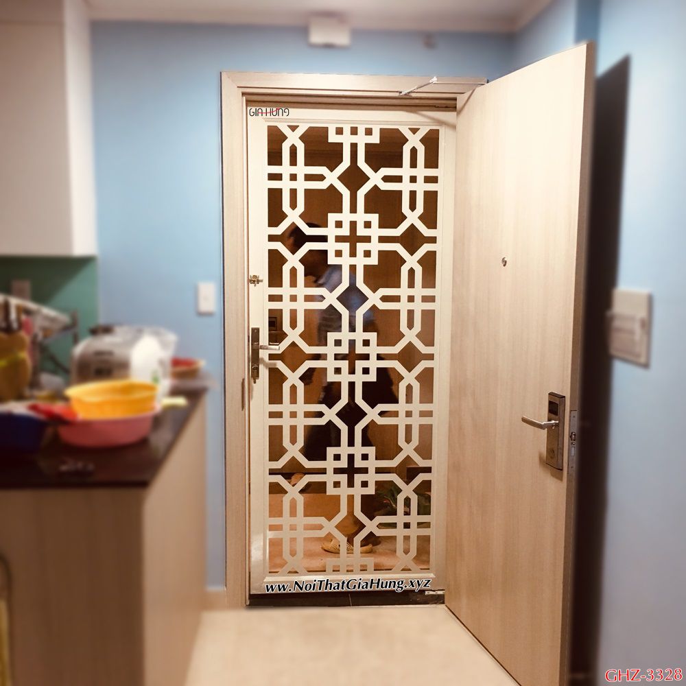 Cửa sắt chung cư CNC căn hộ Hiệp Thành Building GHZ-3328
