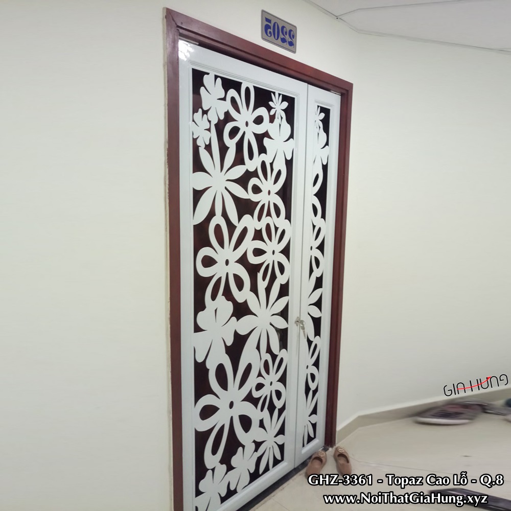 Cửa Sắt Chung Cư CNC GHZ-3361 tại Topaz Cao Lỗ - Q8