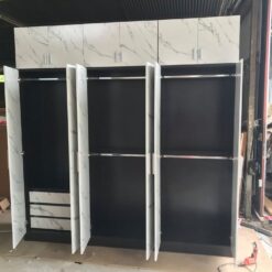 Tủ áo gỗ MDF phủ Melamin vân đá GHF-6713