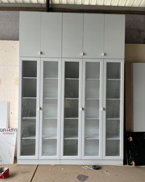 Tủ trưng bày sản phẩm gỗ công nghiệp MDF chống ẩm cánh kính GHF-7027