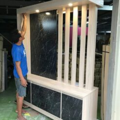 Kệ vách ngăn phòng gỗ công nghiệp MDF chống ẩm GHF-7191