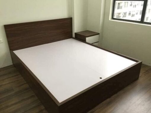 Giường gỗ công nghiệp MDF chống ẩm không ngăn kéo GHF-7308