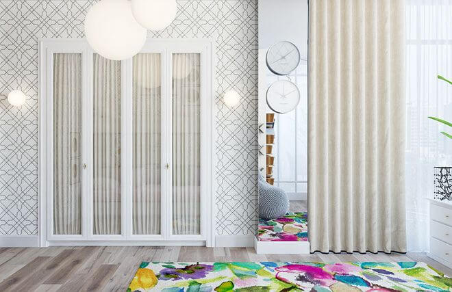 Chiêm ngưỡng không gian sống vừa đẹp vừa sang đến ngỡ ngàng của căn hộ nhỏ - Ảnh 8. Giấy dán tường họa tiết là lựa chọn tuyệt vời để mang đến vẻ sinh động cho không gian riêng tư của trẻ.