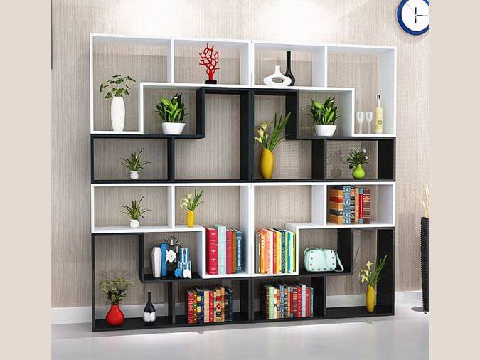 Sắm ngay loạt kệ trang trí phòng khách ‘đẹp ngất ngây’, ‘xịn chất’ ai cũng mê 15 Kệ sách trưng bày cả những bức tượng hoặc bình hoa lạ mắt, giúp kệ trông sang trọng và cao cấp hơn