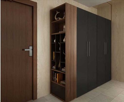 Tủ Áo 4 Cánh Gỗ MDF Melamine Có Kệ GHF-7325