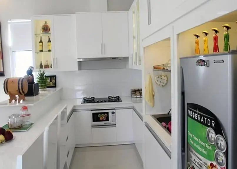 10 ý tưởng thiết kế phòng bếp nhỏ nhưng vẫn đầy đủ tính năng cơ bản 1 y tuong thiet ke phong bep dep 1038