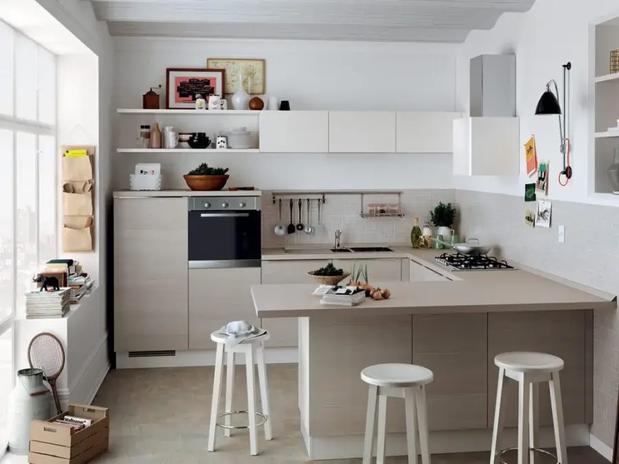 10 ý tưởng thiết kế phòng bếp nhỏ nhưng vẫn đầy đủ tính năng cơ bản 3 y tuong thiet ke phong bep dep 2 1108