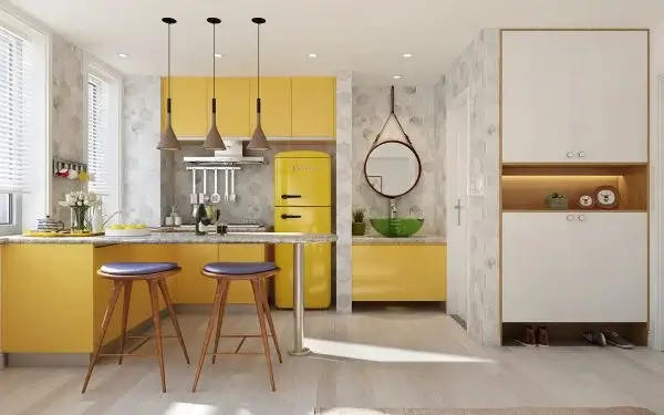 10 ý tưởng thiết kế phòng bếp nhỏ nhưng vẫn đầy đủ tính năng cơ bản 9 y tuong thiet ke phong bep dep 8 1115