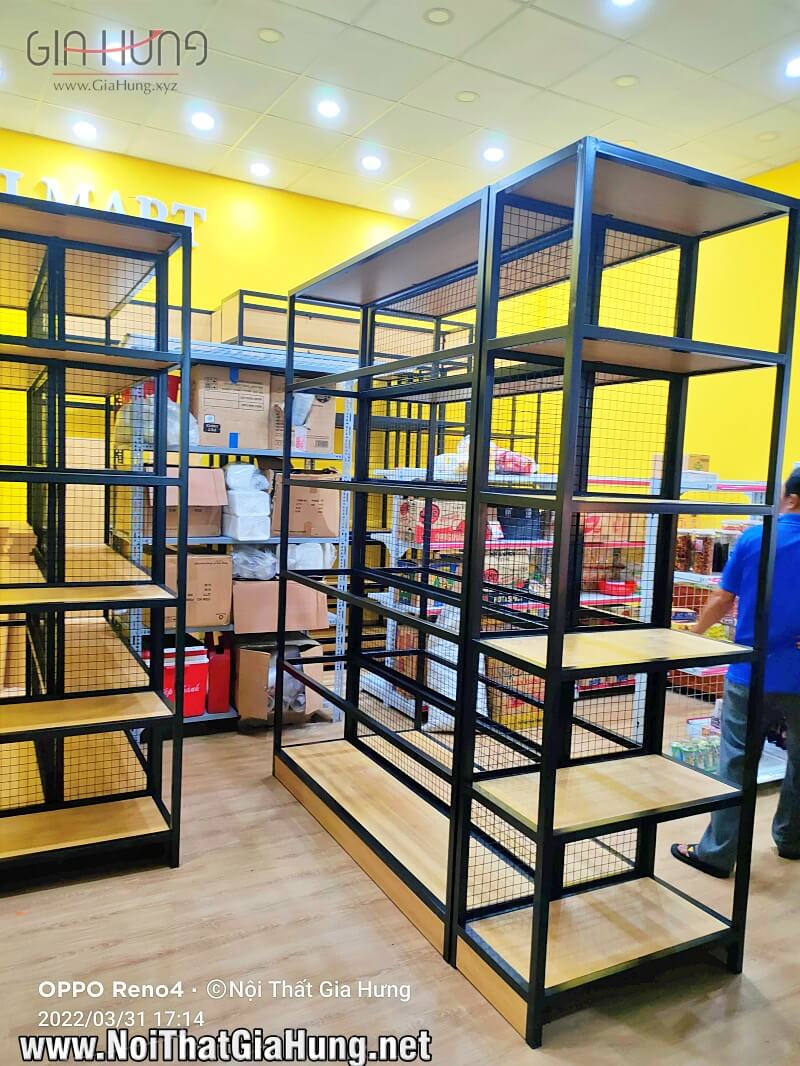 Thi công kệ trưng bày sản phẩm tại MiniMart – Cao Tốc Từ Trung Lương Về TpHCM 6 thi cong ke trung bay san pham tai minimart cao toc tu trung luong ve tphcm 6