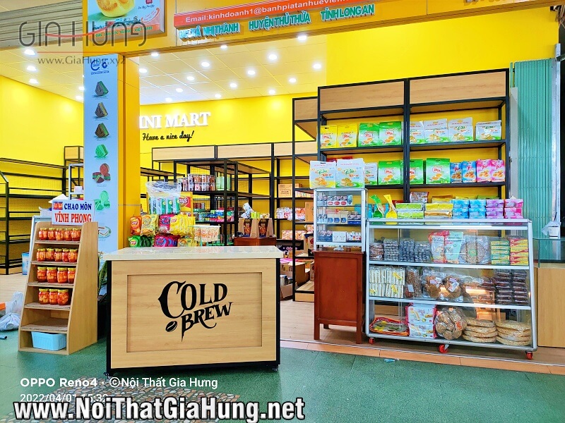 Thi công kệ trưng bày sản phẩm tại MiniMart – Cao Tốc Từ Trung Lương Về TpHCM 8 thi cong ke trung bay san pham tai minimart cao toc tu trung luong ve tphcm 8