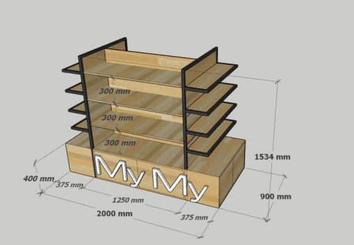 Kệ trưng bày sản phẩm shop mỹ phẩm My GHS-8581 - Hình ảnh 6