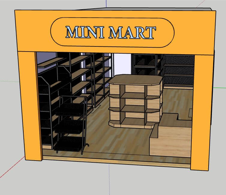 Thi công kệ trưng bày sản phẩm tại MiniMart – Cao Tốc TpHCM – Trung Lương 9 thi cong ke trung bay san pham tai minimart cao toc tphcm trung luong 1 2