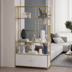 Ke trang tri khung chan sat mat go co tu GHS 9617 1