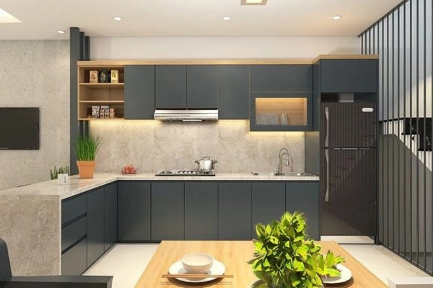Mẹo thiết kế hữu ích cho căn bếp nhỏ 1 Meo thiet ke huu ich cho can bep nho Anh 1.